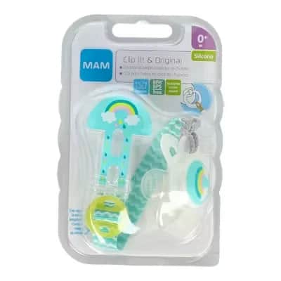 Chupete MAM Clip It Original +0M - Tranquilidad