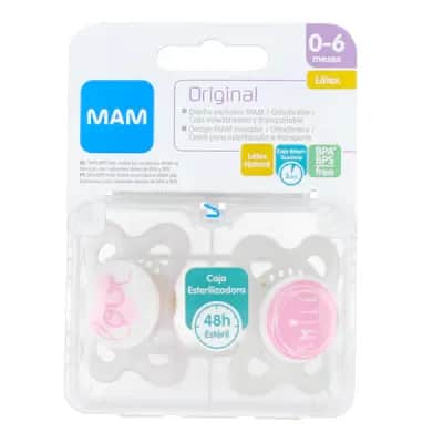 Chupete Mam Original Látex 0-6 Meses | Natural