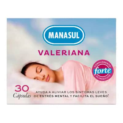 Manasul Valeriana Forte 60 Cápsulas - Descanso