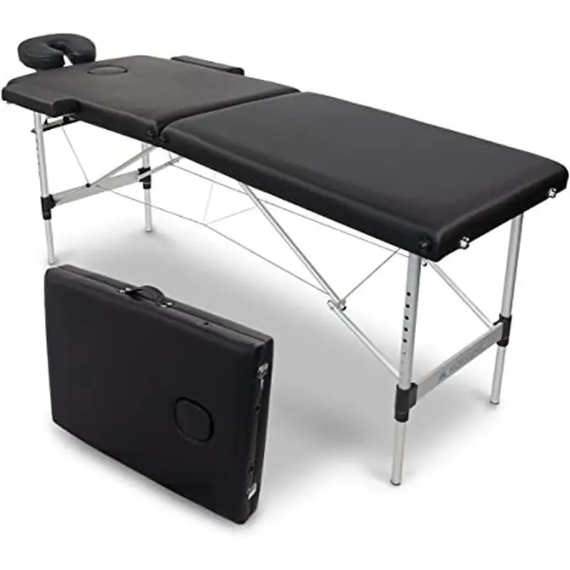 Mobiclinic Camilla De Masaje Plegable Negro Aluminio