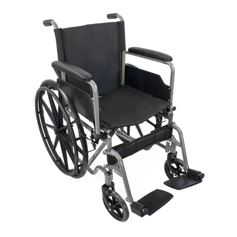 Mobiclinic Silla De Ruedas Plegables Con Ruedas Traseras Extraíbles Gris