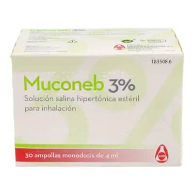 Muconeb 3% Solución Salina 30 Ampollas | Fluidificante