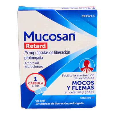 Mucosan Retard 75mg | Mucolítico fluidificante