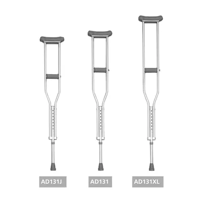 Muleta Axilar Ayuda Din AD131 - Par Regulable y Ligero