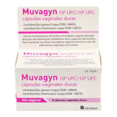 Muvagyn 8 Cápsulas | Flora Vaginal y Vaginosis