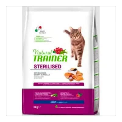 Natural Trainer Feline Adult Steril Salmon - Gatos