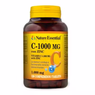 Nature Essential Vitamina C 1000mg+Zinc 120 Comp