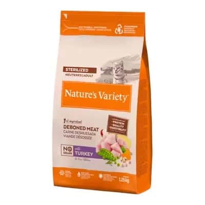 Nature's Variety Feline Steril Pavo 1,25kg | Gatos Adultos