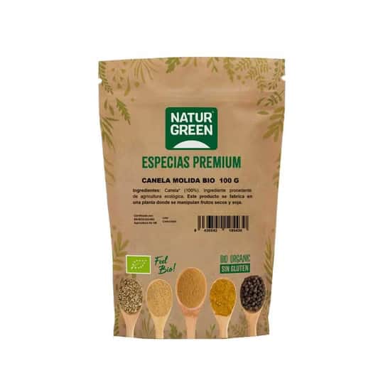 Naturgreen Canela Ceylan Molida sin Gluten Bio 100g