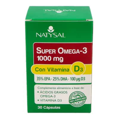 Natysal Super Omega 3 1000mg | Salud cardiovascular y ósea