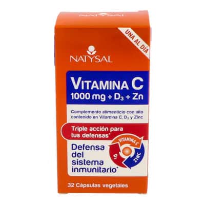 Natysal Vitamina C 1000 Mg + D3 + Zinc | Inmunidad