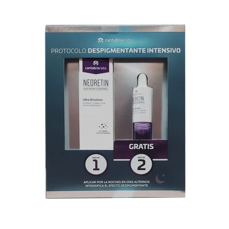 Neoretin Protocolo Despigmentante Intensivo Discrom Ultra Emulsion, 30 ml + Concentrate de Regalo