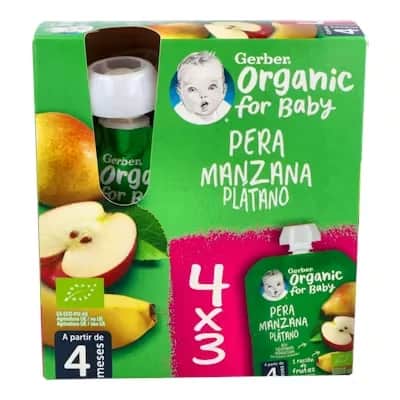Gerber Pouch Pera Manzana Plátano 90G