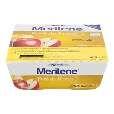 Meritene Pure Frutas Manzana 4x100g - Suplemento