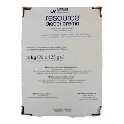 Resource Diabet Crema Vainilla 24x125ml - Nutrición Diabetes