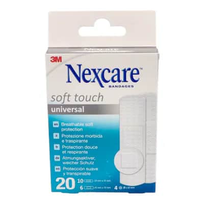 Nexcare Tiras Soft 20 Surtidas