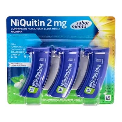 Niquitin 2mg Menta 60 Comp - Dejar