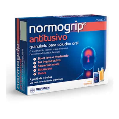 Normogrip Antitusivo 650 mg - Alivio de Gripe