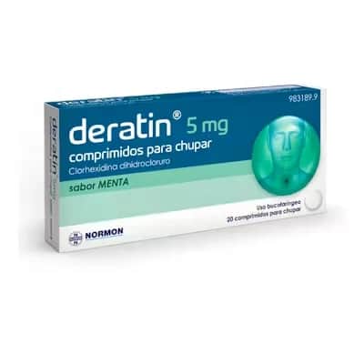 Deratin 20 comprimidos - Antiséptico Buco-Faríngeo