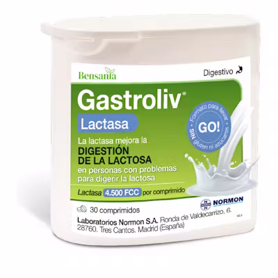 Gastroliv Lactasa 30 Comp | Digestión