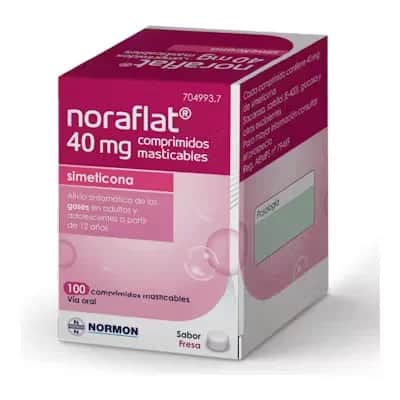 Noraflat 40mg - Alivio Gases | 100 Comprimidos