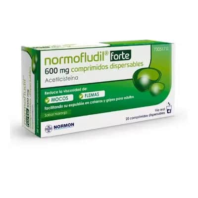 Normofludil FORTE 600mg - Fluidifica Mucosidad
