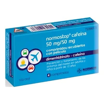 Normostop Cafeína 50Mg | Mareo Locomoción