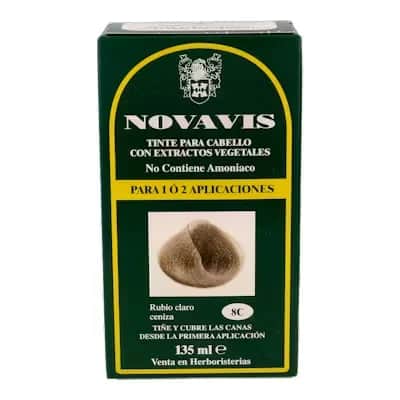 Tinte Novavis 8C Rubio Claro Ceniza 120ml