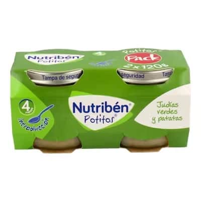 Nutribén Judías Verdes Patatas Bipack - Potito
