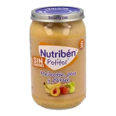 Nutriben Potito Melocotón Pera Plátano 235G +6M