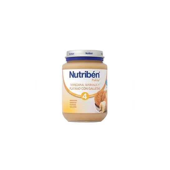 Nutribén® Potito® manzana, naranja, plátano y galleta 250g
