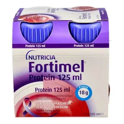 Fortimel Protein Frutos Rojos 4x125ml | Bebida nutritiva