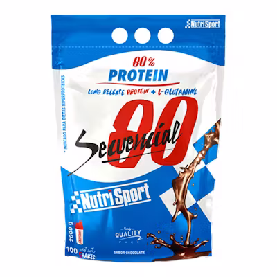 Nutrisport Secuencial 80 Chocolate 2kg - Proteínas
