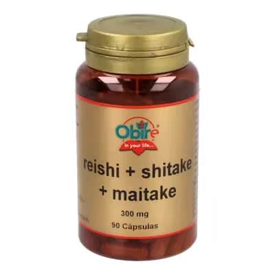 Obire Reishi Shitake Maitake 90 Caps - Defensas Naturales