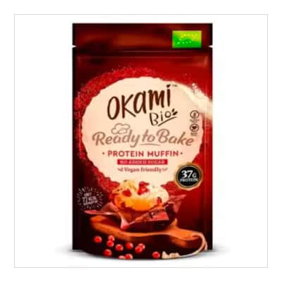 Okami Muffin Proteína Guisante Arándanos Bio 134g