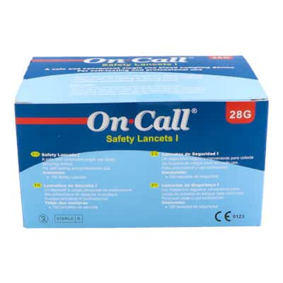 On Call Plus Ii Rf 100 Lancetas Seguridad