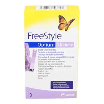 Optium Xceed Beta-Cetona 10 Tiras - Control