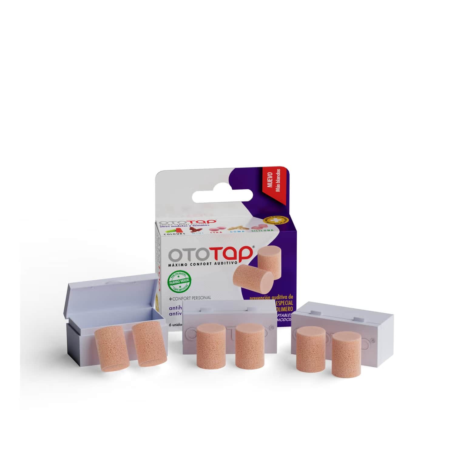 OtoTap Tapones Oídos Espuma 6uds