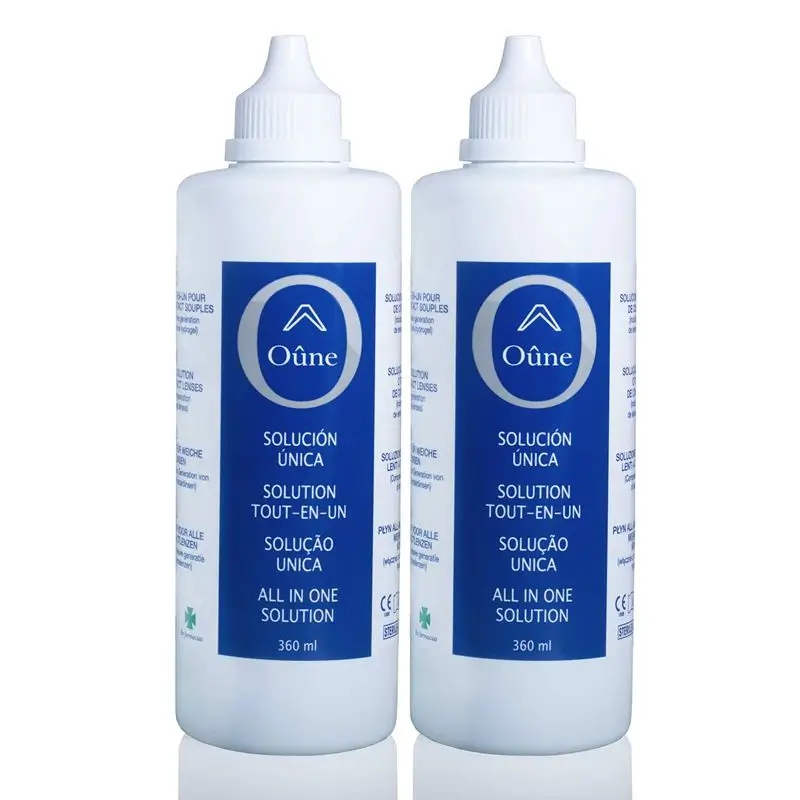 Oune Solución Única Líquido De Lentillas, 2x360 ml