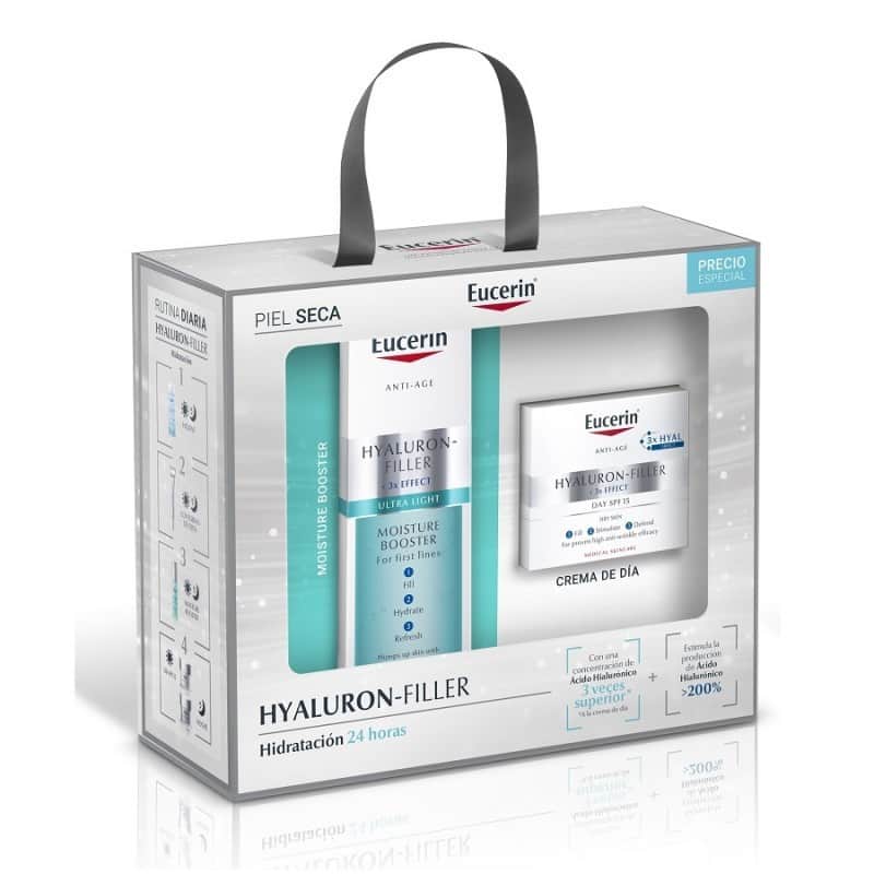 EUCERIN Hyaluron Filler Ultra Light Moisture Booster 30 ml + Hyaluron Filler Día 50 ml