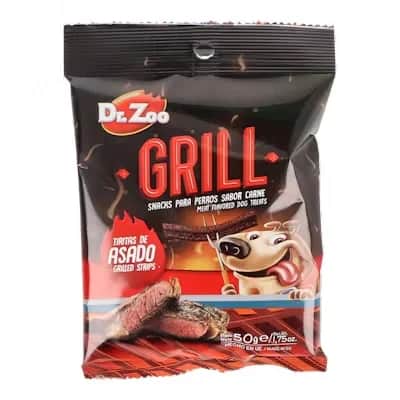 Dr.Zoo Grill Tiritas Asado - Snack Natural para Perros