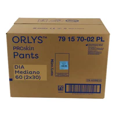 Pañal Orlys Pants Abs Dia T Med 60U 30Ux2Bols