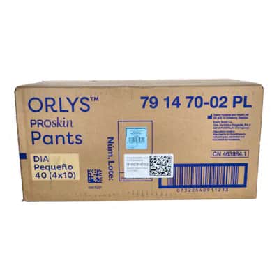 Pañal Orlys Pants Abs Dia T Peq 40U 10Ux4Bols