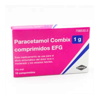 Paracetamol Combix 1000mg - Dolor y Fiebre