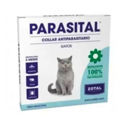 Parasital Collar Gatos - Repelente Pulgas Garrapatas