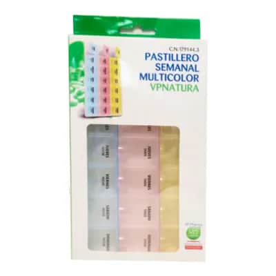 Pastillero Semanal Multicolor VP Natura - Organizador