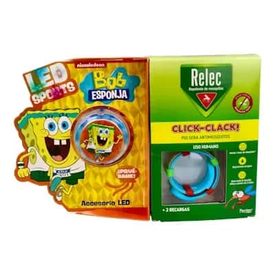 Relec Pulsera Bob Esponja Atletismo - Repelente Insectos