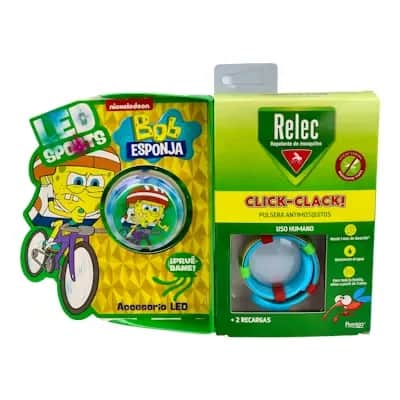 Relec Pulsera Bob Esponja Bici - Repelente Insectos