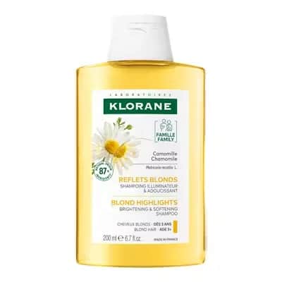Champú Camomila Klorane 200ml - Ilumina cabellos rubios