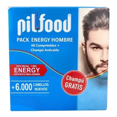Pilfood Pack Energy 60 Comp | Anticaída + Champú